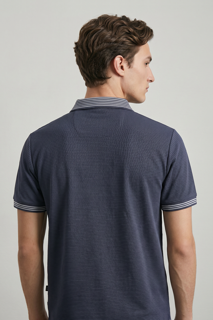 Ottoman Textured Polo - 6002
