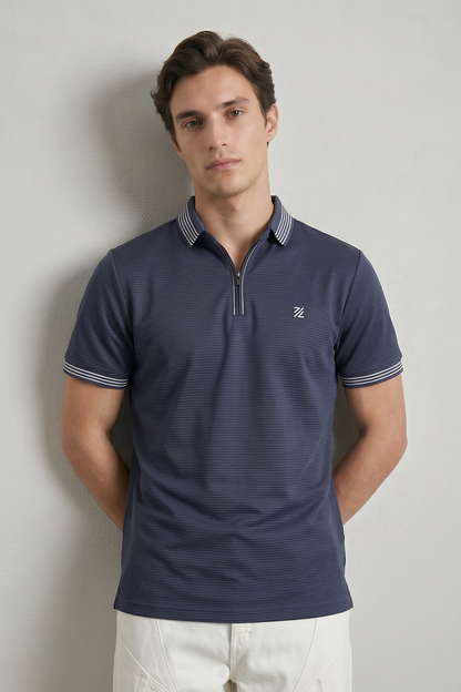 Ottoman Textured Polo - 6002