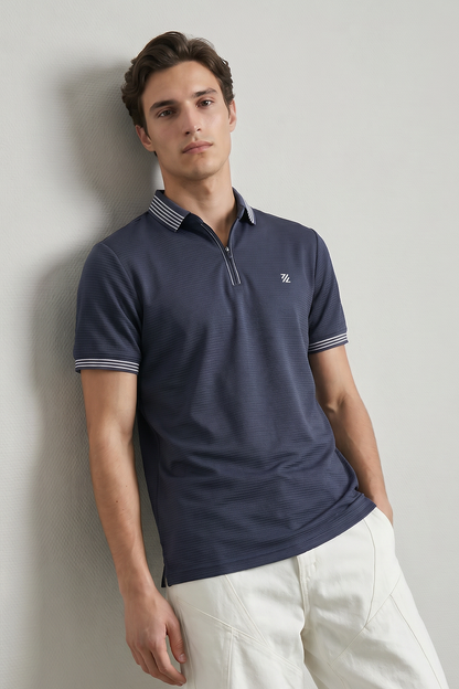 Ottoman Textured Polo - 6002