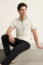 Ottoman Textured Polo - 6002