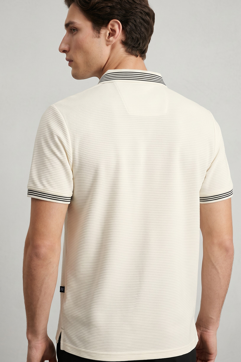 Ottoman Textured Polo - 6002