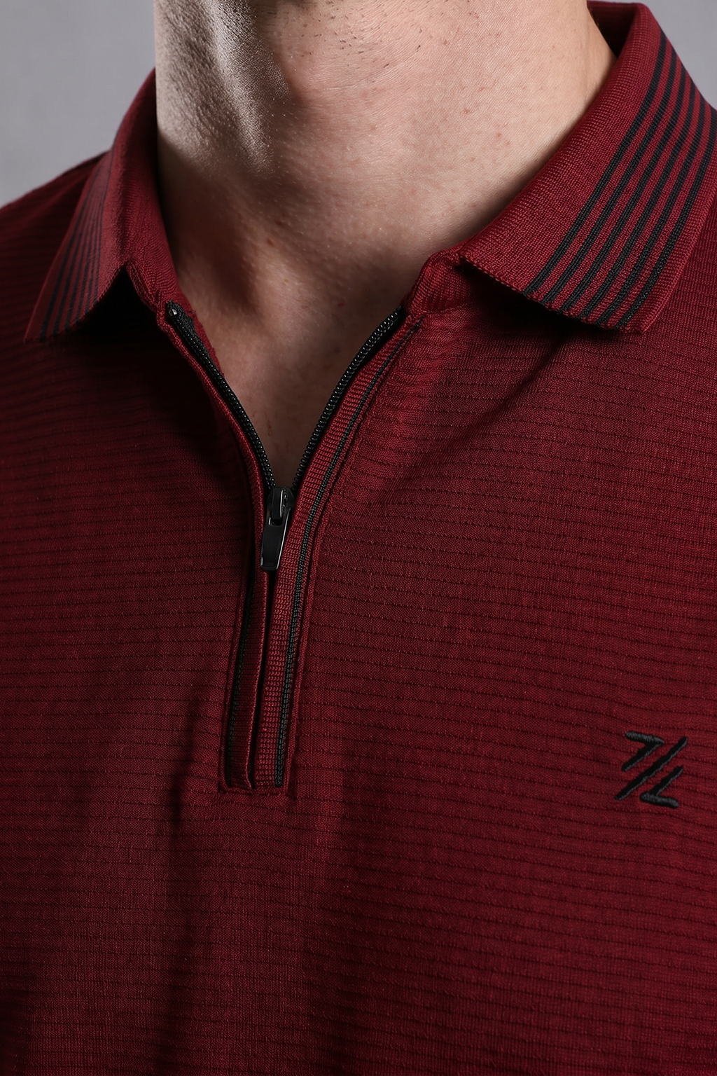 Ottoman Textured Polo - 6002