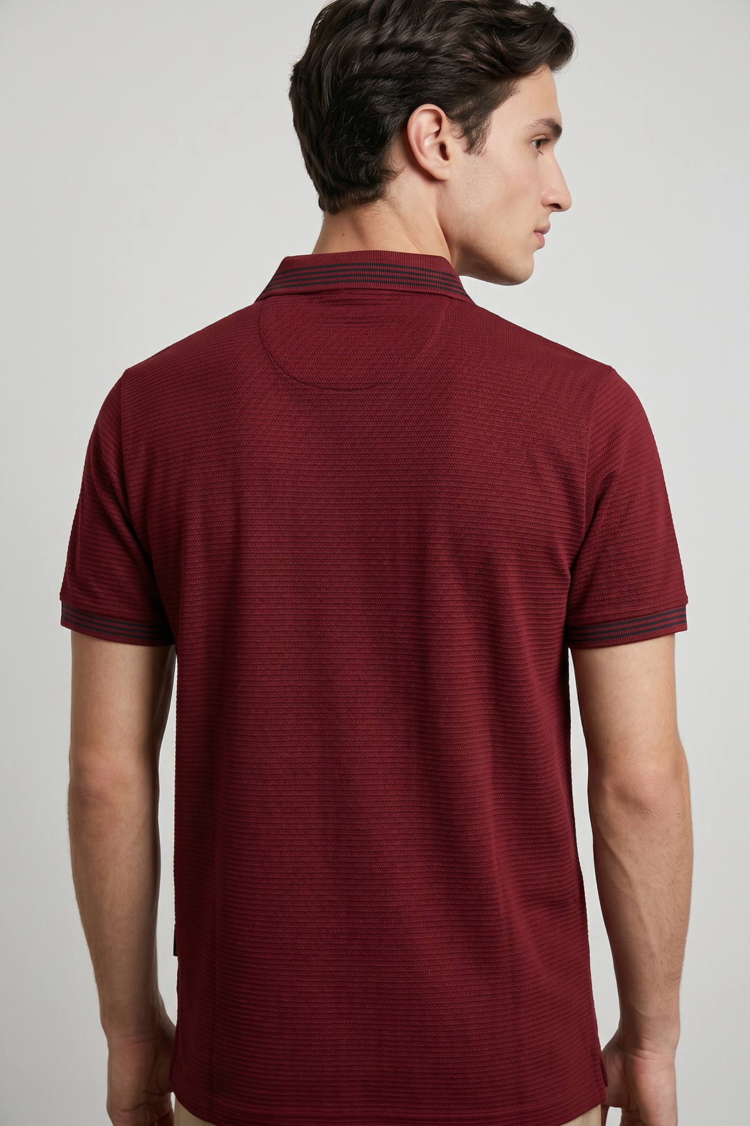 Ottoman Textured Polo - 6002