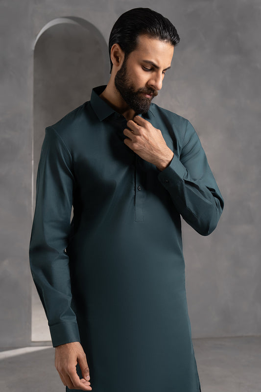 Comfort-Cotton Shalwar Kameez - 3014