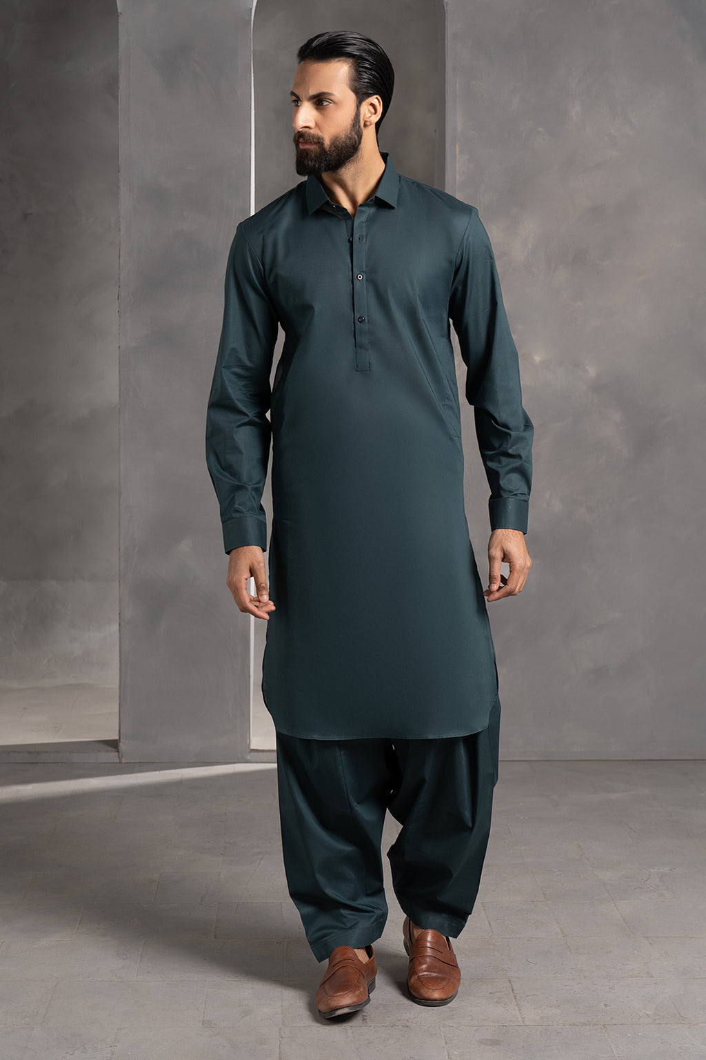 Comfort-Cotton Shalwar Kameez - 3014