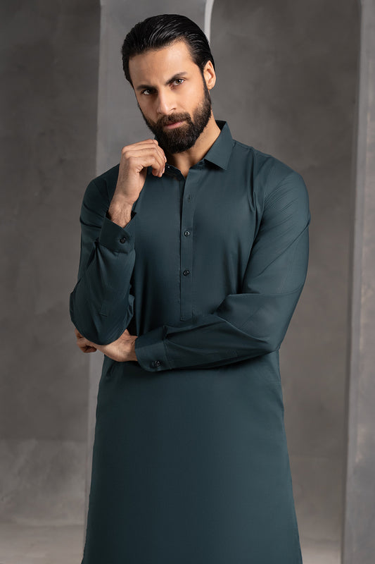 Comfort-Cotton Shalwar Kameez - 3014