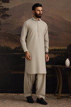 Slub Textured Shalwar Kameez - 2601