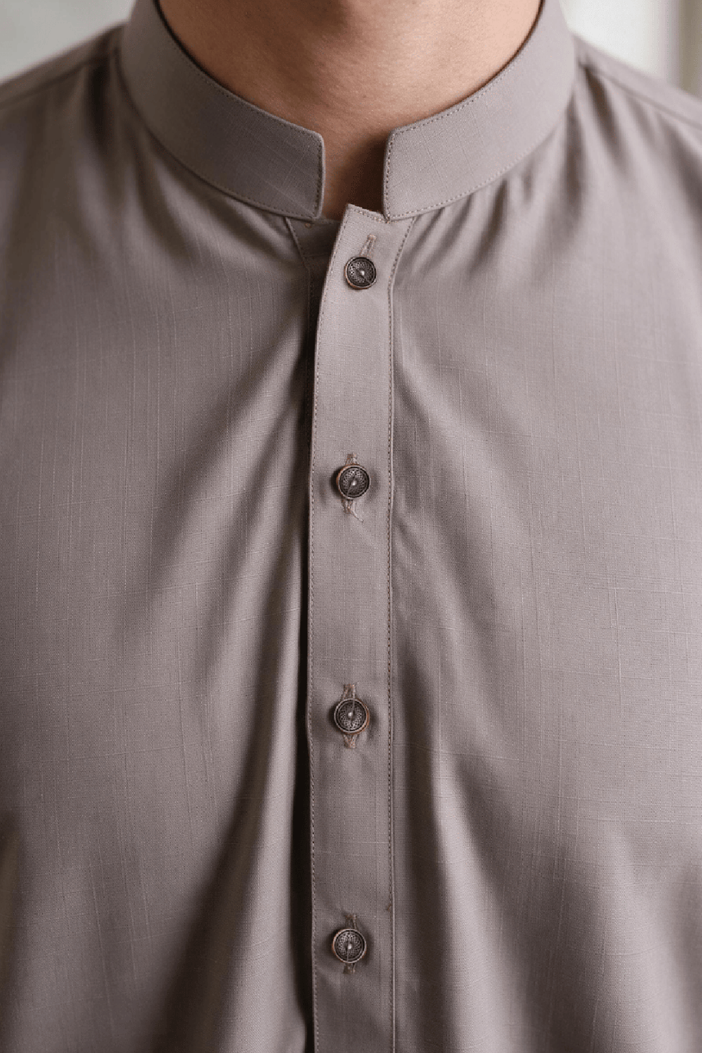 Slub Textured Shalwar Kameez - 2604