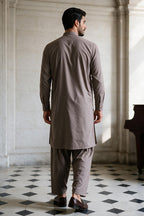 Slub Textured Shalwar Kameez - 2604