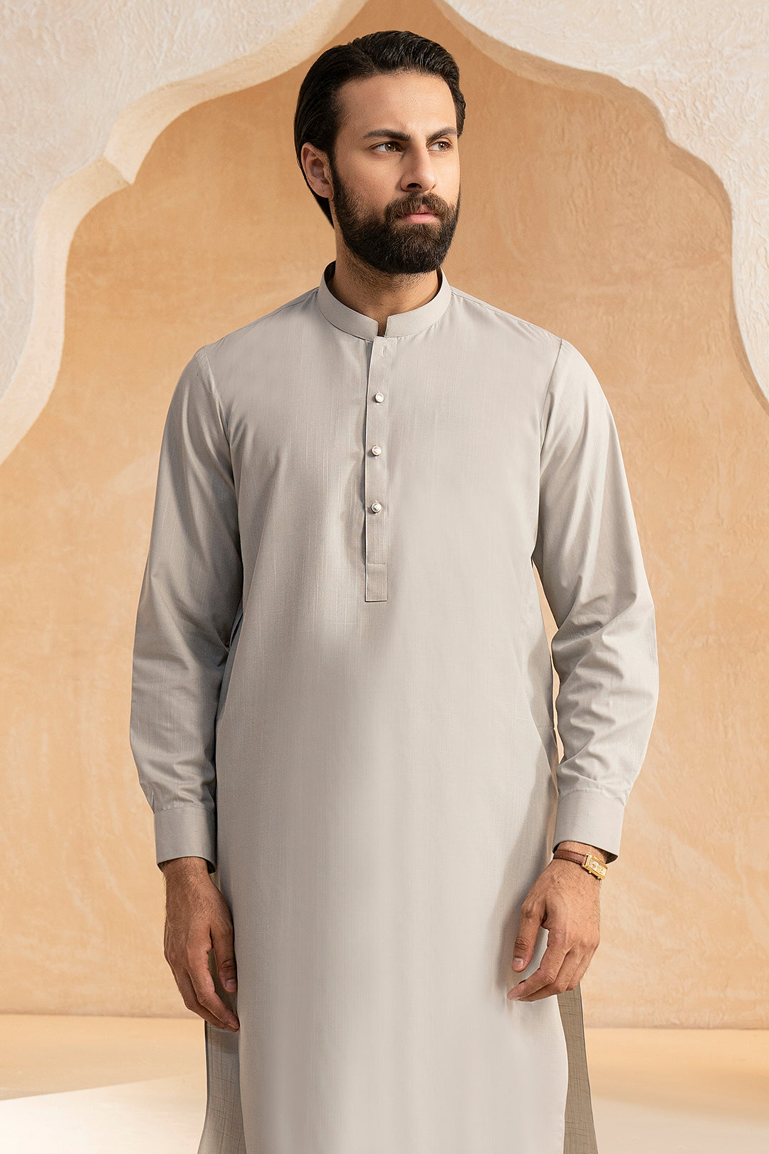 Slub Textured Shalwar Kameez - 9001