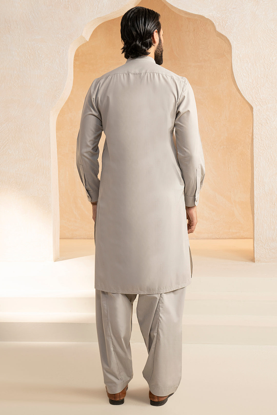 Slub Textured Shalwar Kameez - 9001