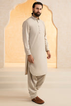 Slub Textured Shalwar Kameez - 9002