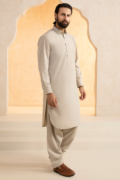 Slub Textured Shalwar Kameez - 9002