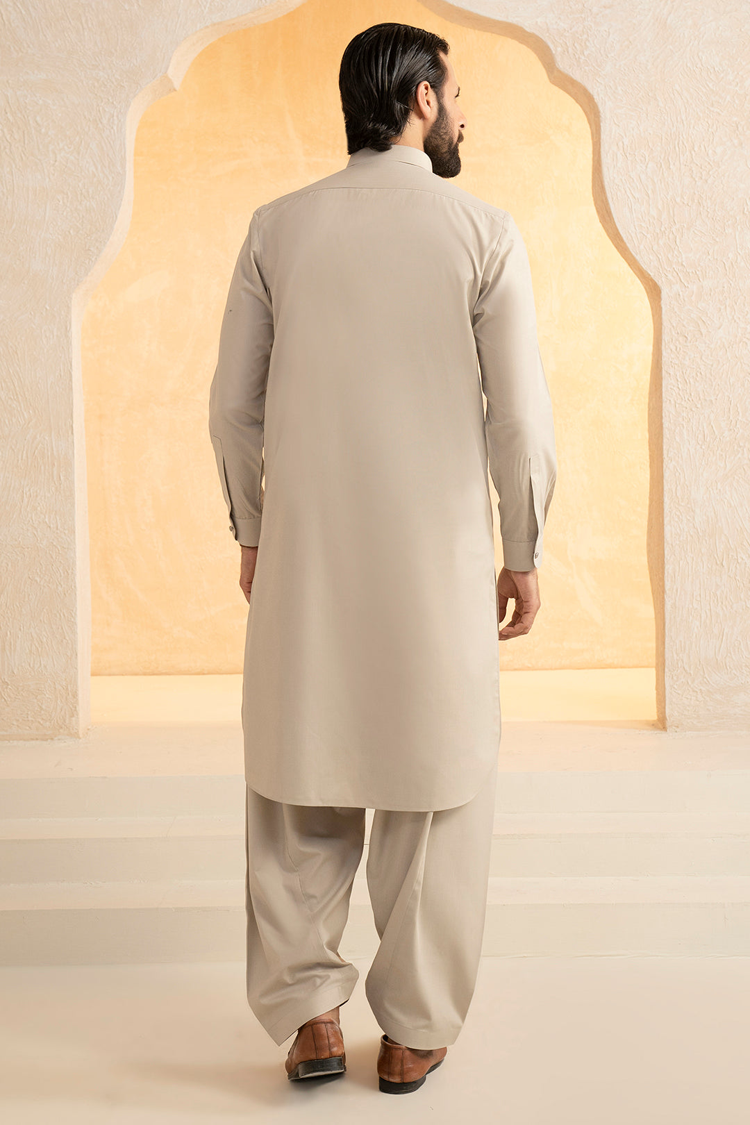 Slub Textured Shalwar Kameez - 9002