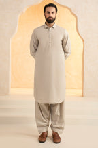 Slub Textured Shalwar Kameez - 9002