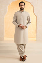 Slub Textured Shalwar Kameez - 9002