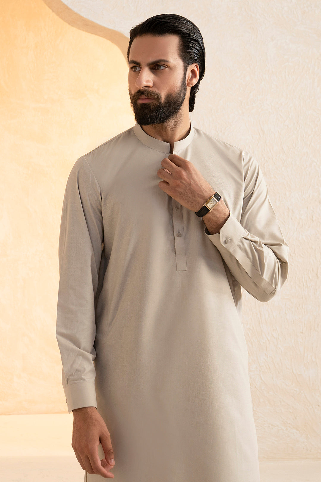 Slub Textured Shalwar Kameez - 9003