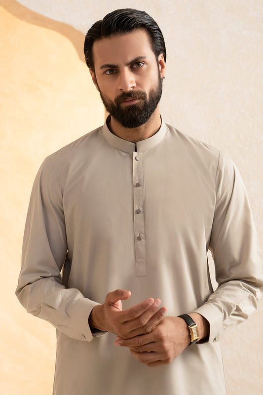 Slub Textured Shalwar Kameez - 9003