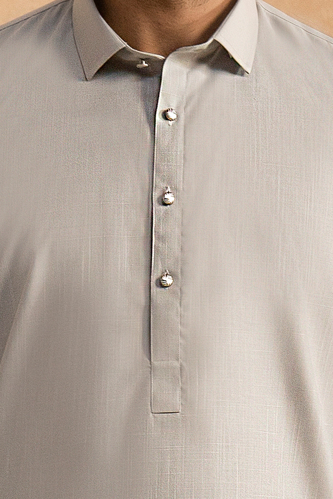 Slub Textured Shalwar Kameez - 9004
