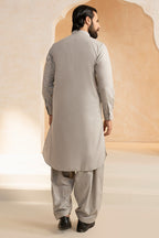 Slub Textured Shalwar Kameez - 9004