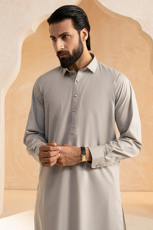 Slub Textured Shalwar Kameez - 9004