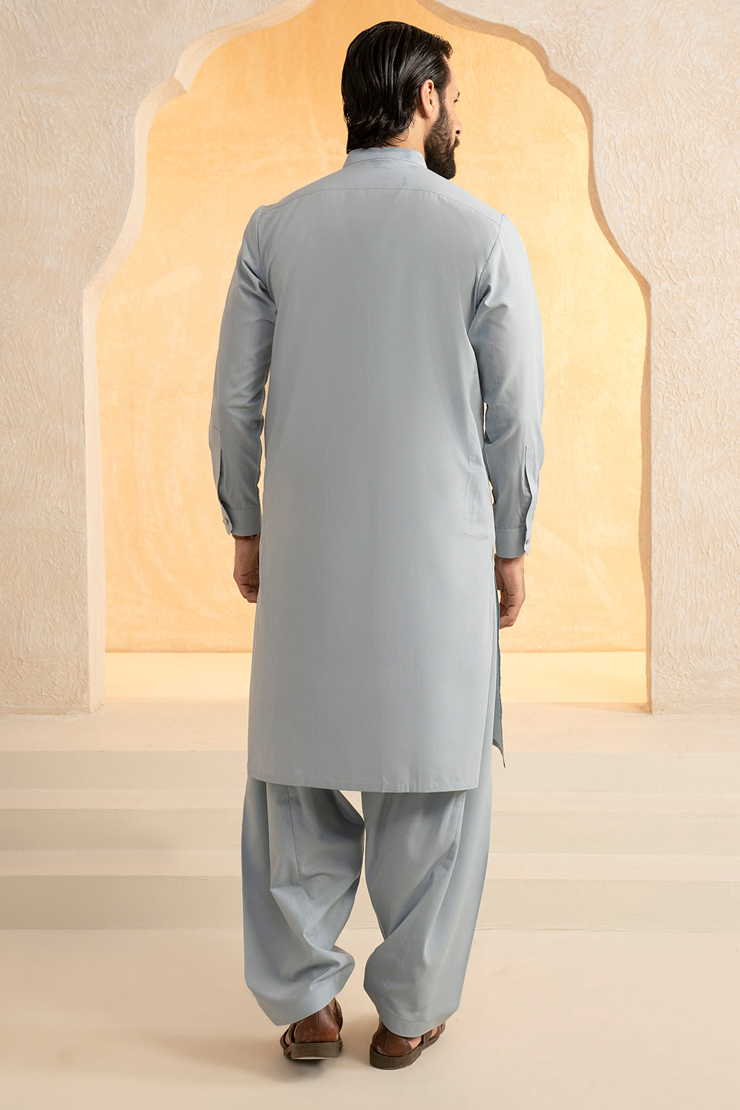 Slub Textured Shalwar Kameez - 9005