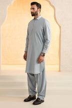 Slub Textured Shalwar Kameez - 9006
