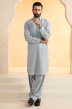 Slub Textured Shalwar Kameez - 9006