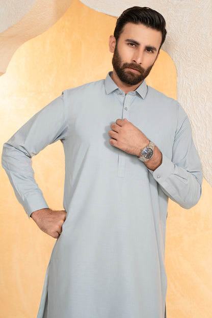 Slub Textured Shalwar Kameez - 9006