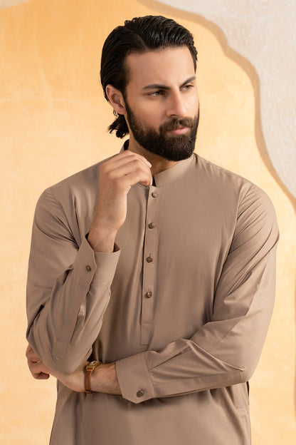 Slub Textured Shalwar Kameez - 9009