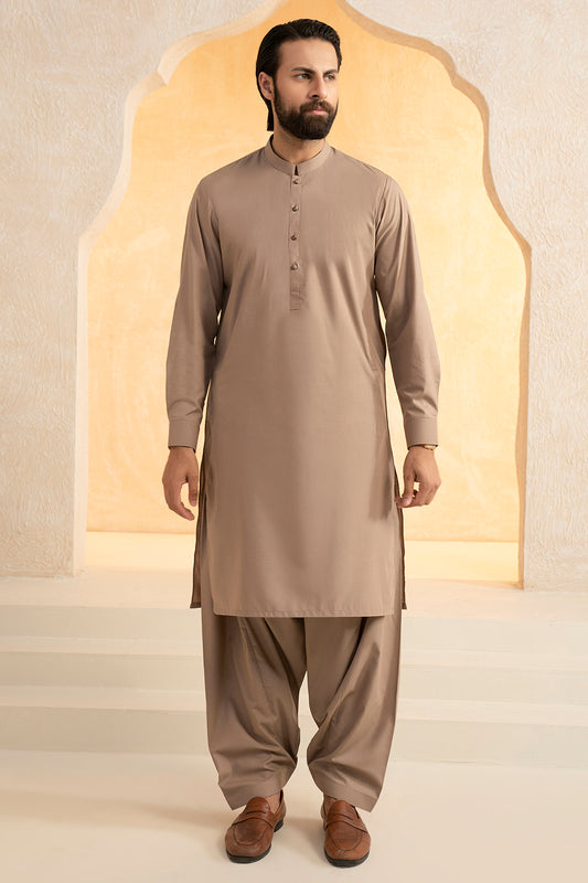 Slub Textured Shalwar Kameez - 9009