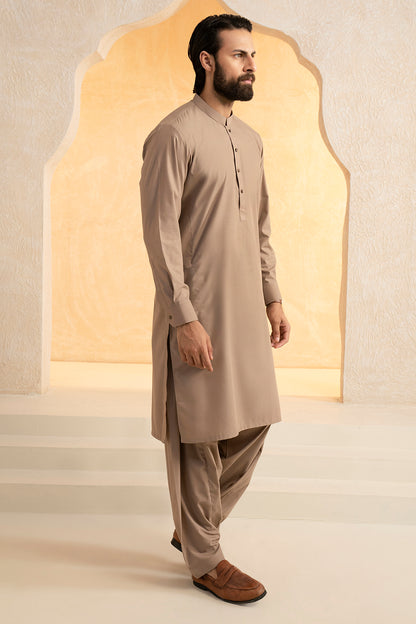 Slub Textured Shalwar Kameez - 9009