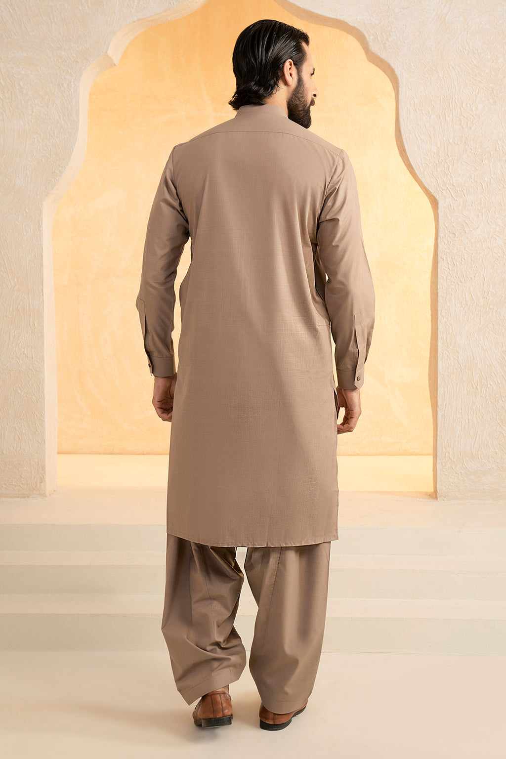 Slub Textured Shalwar Kameez - 9009