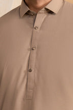Slub Textured Shalwar Kameez - 9010