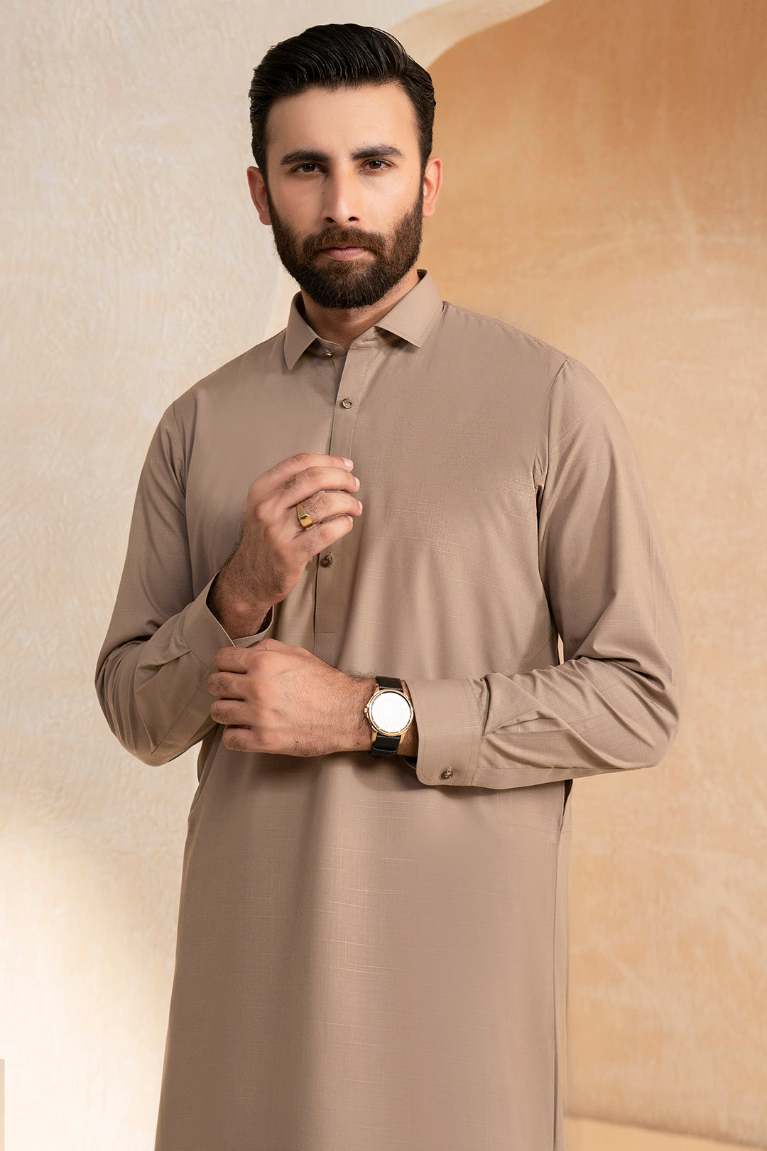 Slub Textured Shalwar Kameez - 9010