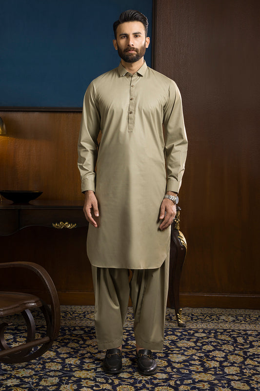 Slub Textured Shalwar Kameez - 9118
