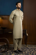 Slub Textured Shalwar Kameez - 9118