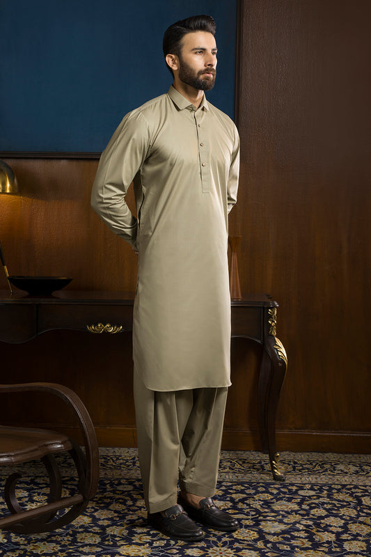 Slub Textured Shalwar Kameez - 9118