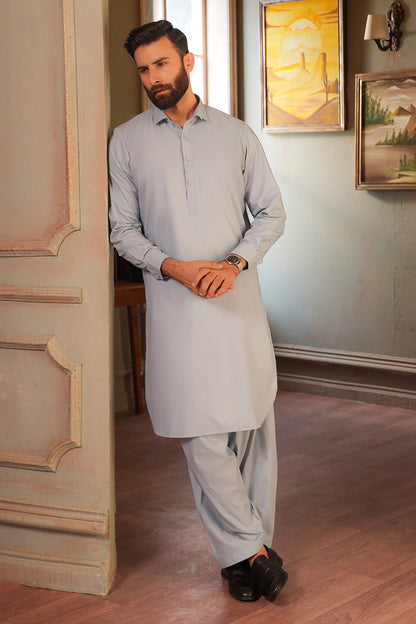 Slub Textured Shalwar Kameez - 6001