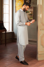 Slub Textured Shalwar Kameez - 6001