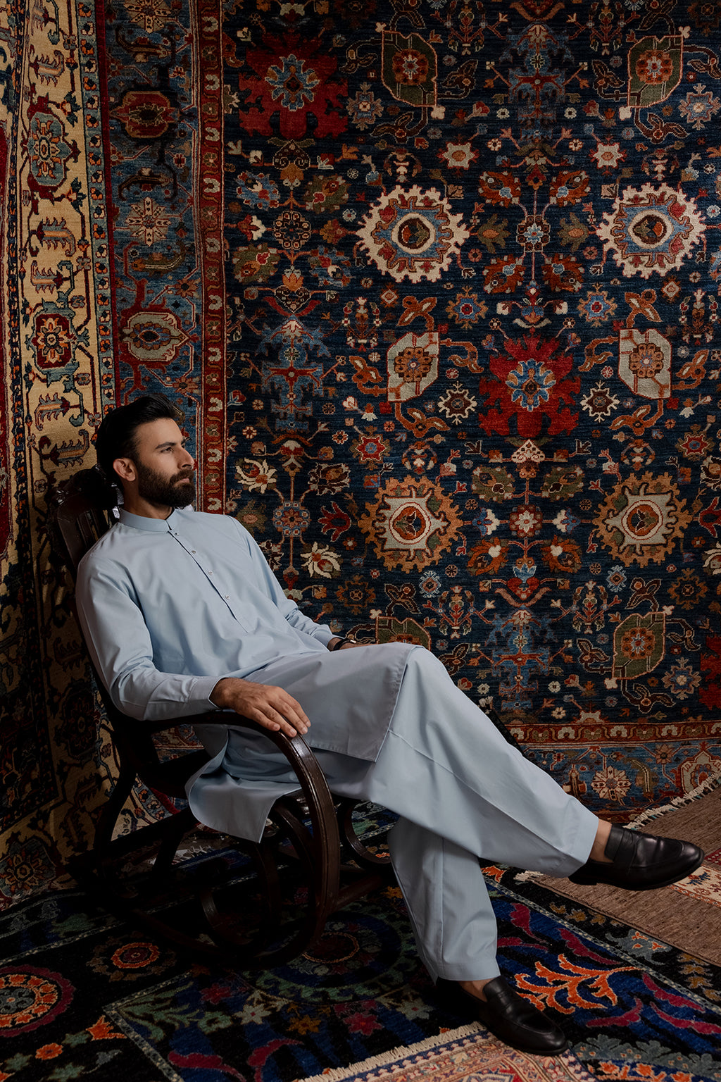 Slub Textured Shalwar Kameez - 6002