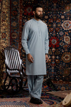 Slub Textured Shalwar Kameez - 6002