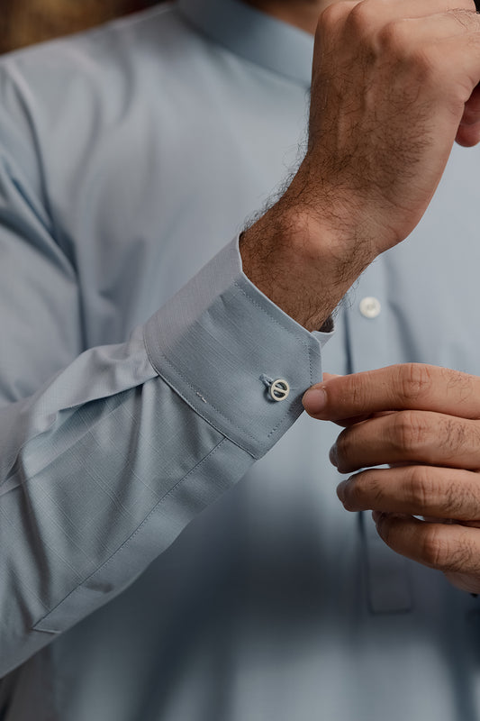 Slub Textured Shalwar Kameez - 6002