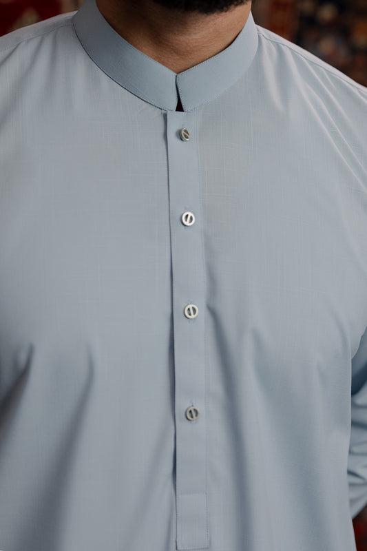 Slub Textured Shalwar Kameez - 6002