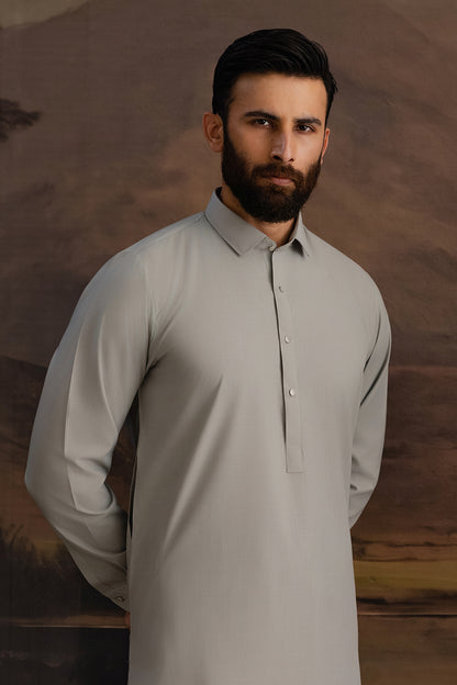 Slub Textured Shalwar Kameez - 6003