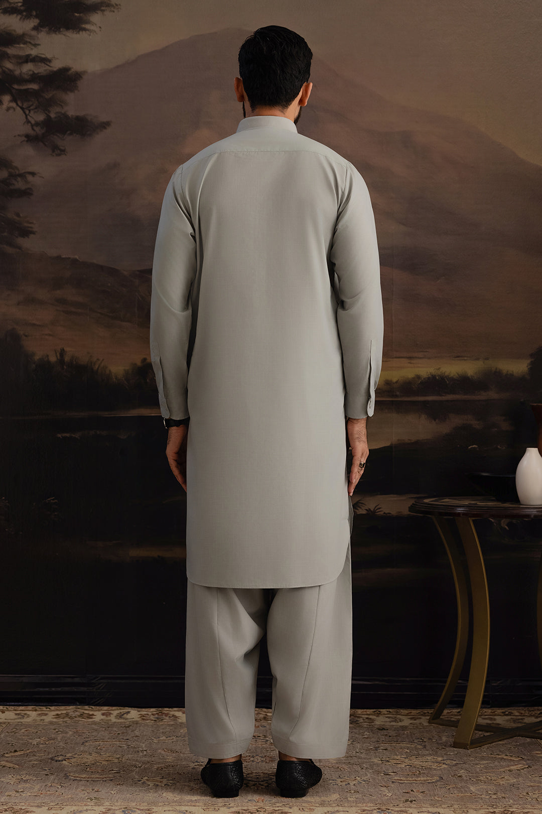 Slub Textured Shalwar Kameez - 6003
