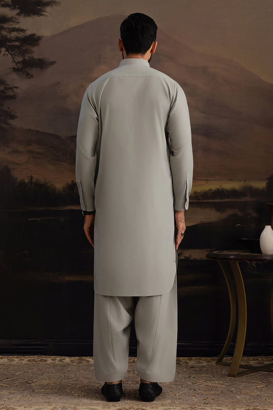 Slub Textured Shalwar Kameez - 6003