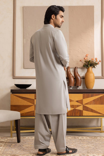 Slub Textured Shalwar Kameez - 6004