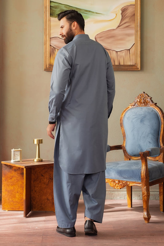 Slub Textured Shalwar Kameez - 6007