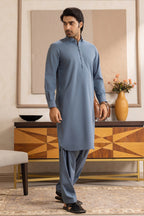 Slub Textured Shalwar Kameez - 6007